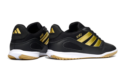 Adidas Top Sala IC Indoor & Futsal Soccer Shoes - Black/Gold Accent/Gum Sole