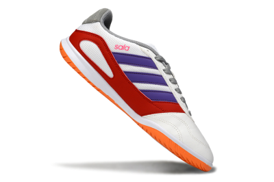 Adidas Top Sala IC Indoor & Futsal Soccer Shoes - White/Crimson/Amethyst