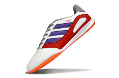 Adidas Top Sala IC Indoor & Futsal Soccer Shoes - White/Crimson/Amethyst