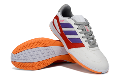 Adidas Top Sala IC Indoor & Futsal Soccer Shoes - White/Crimson/Amethyst