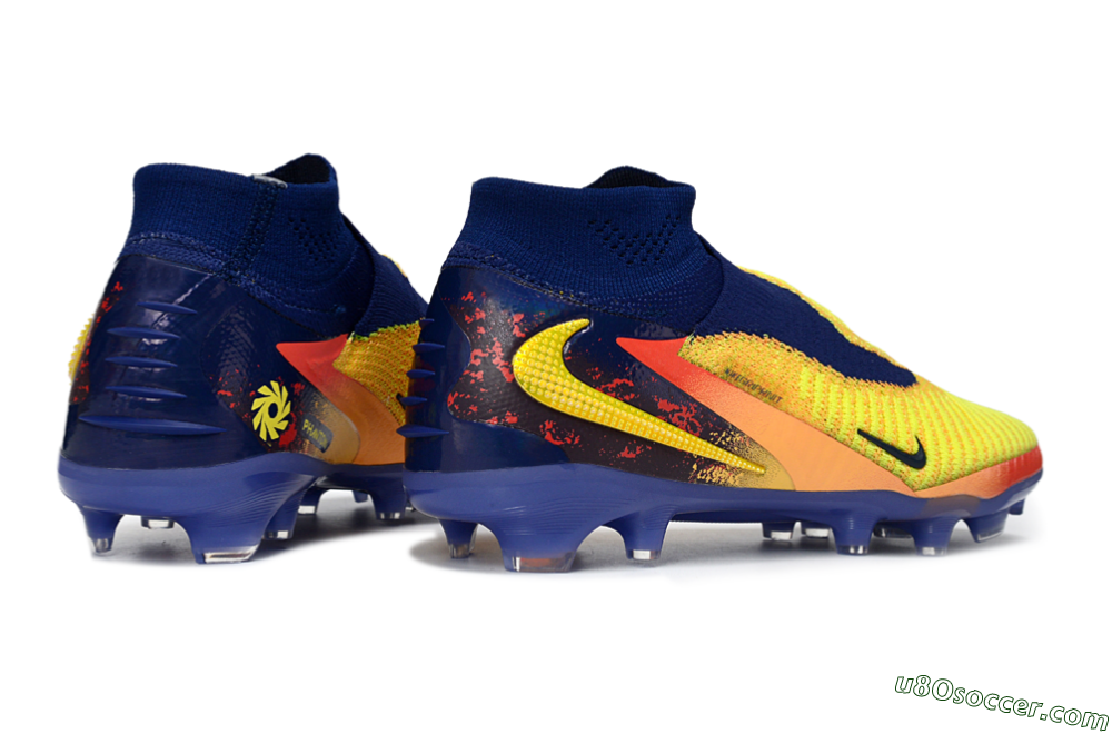 Nike Phantom 6 High Elite FG Firm Ground Soccer Cleats - Yellow/Electric Sunrise/Night Sky 6