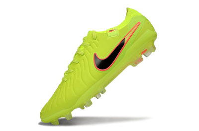 Nike Tiempo Legend 10 Elite FG Firm Ground Soccer Cleats - Yellow/Electric Green/Pink Accent