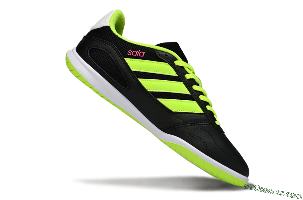 Adidas Top Sala IC Indoor & Futsal Soccer Shoes - Black/Electric Green/White 4