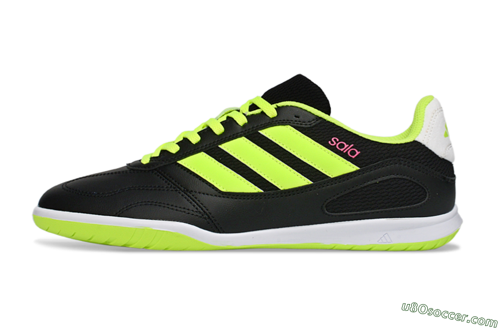 Adidas Top Sala IC Indoor & Futsal Soccer Shoes - Black/Electric Green/White 2