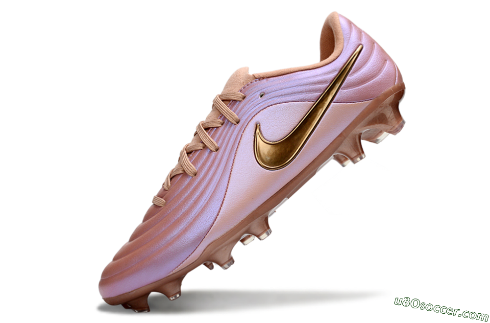 Nike Tiempo Legend 10 Elite FG Firm Ground Soccer Cleats - Pink/Soft Rose/Bronze 5