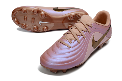 Nike Tiempo Legend 10 Elite FG Firm Ground Soccer Cleats - Pink/Soft Rose/Bronze