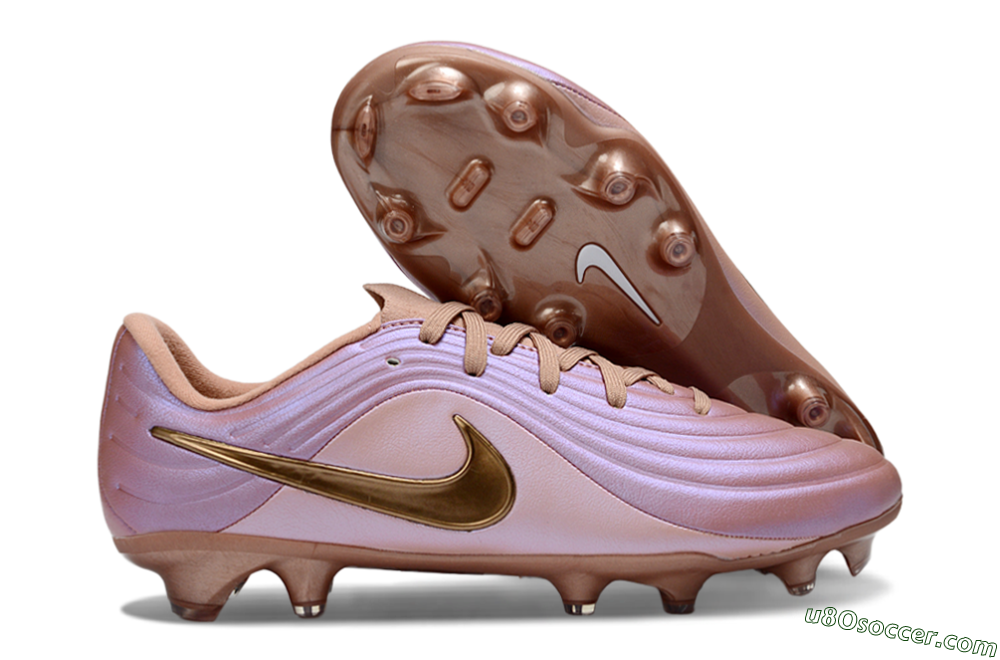Nike Tiempo Legend 10 Elite FG Firm Ground Soccer Cleats - Pink/Soft Rose/Bronze 1