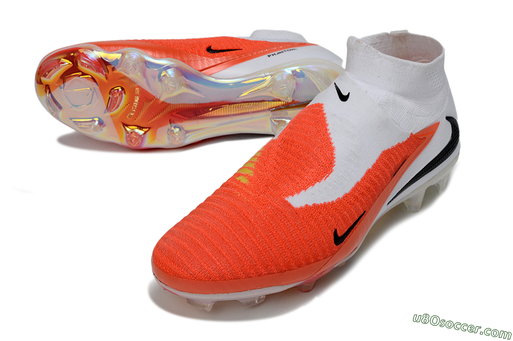 Nike Phantom 6 High Elite FG Firm Ground Soccer Cleats - Orange/Fiery Sunset/White Mist 3