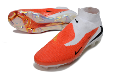 Nike Phantom 6 High Elite FG Firm Ground Soccer Cleats - Orange/Fiery Sunset/White Mist