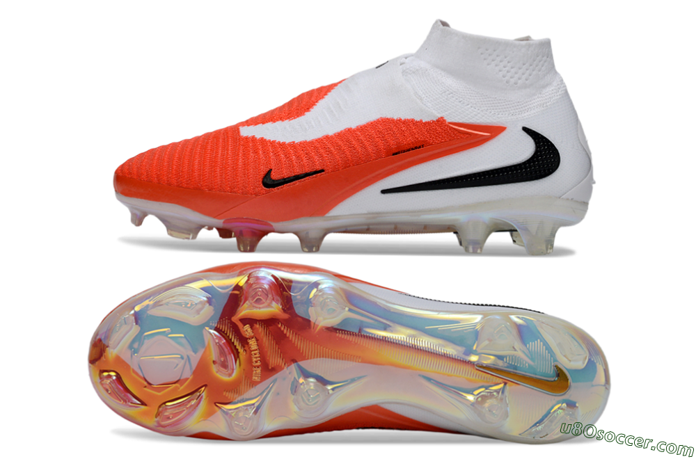 Nike Phantom 6 High Elite FG Firm Ground Soccer Cleats - Orange/Fiery Sunset/White Mist 0