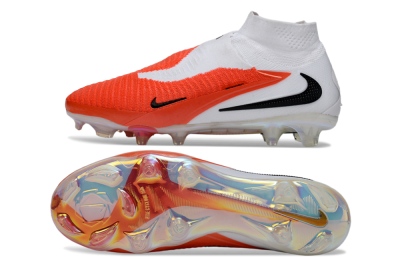 Nike Phantom 6 High Elite FG Firm Ground Soccer Cleats - Orange/Fiery Sunset/White Mist