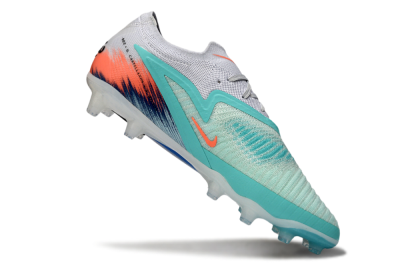 Nike Phantom 6 Low Elite AG Artificial Grass Soccer Cleats - Aqua/Coral Splash/Icy Blue