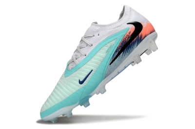 Nike Phantom 6 Low Elite AG Artificial Grass Soccer Cleats - Aqua/Coral Splash/Icy Blue