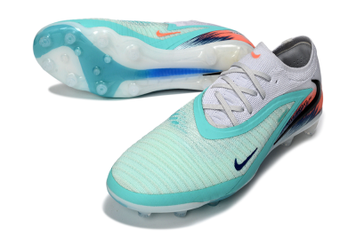 Nike Phantom 6 Low Elite AG Artificial Grass Soccer Cleats - Aqua/Coral Splash/Icy Blue