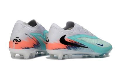 Nike Phantom 6 Low Elite AG Artificial Grass Soccer Cleats - Aqua/Coral Splash/Icy Blue