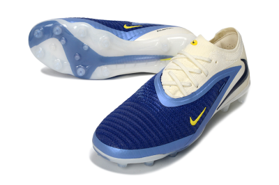 Nike Phantom 6 Low Elite AG Artificial Grass Soccer Cleats - Blue/Sky Blue/Navy Blue