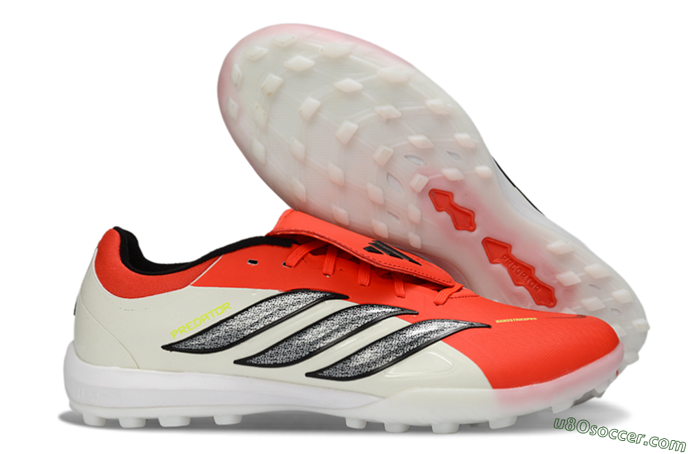 Adidas Predator Elite Fold-Over Tongue TF Artificial Turf Soccer Shoes - Red/Bright Red/Black 1