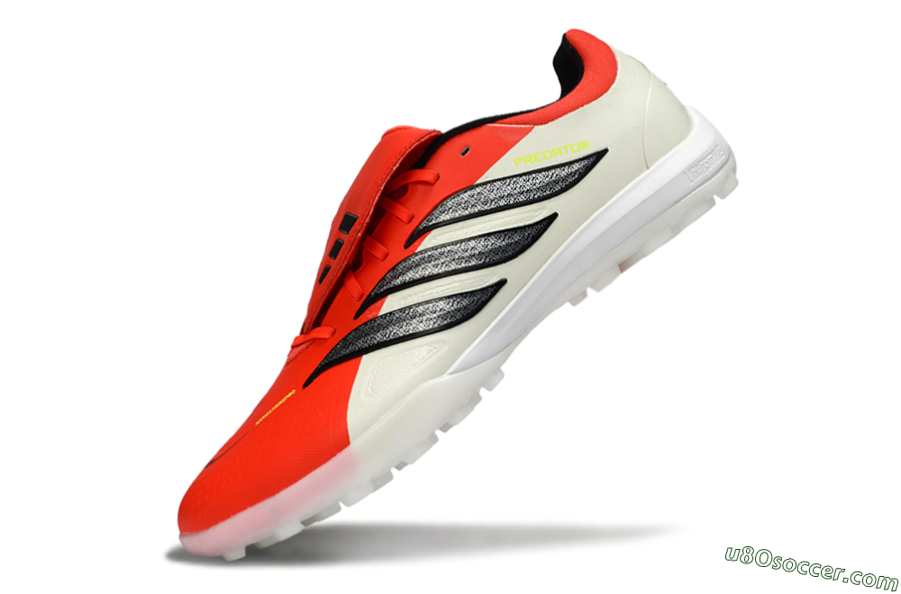 Adidas Predator Elite Fold-Over Tongue TF Artificial Turf Soccer Shoes - Red/Bright Red/Black 5