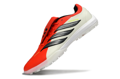 Adidas Predator Elite Fold-Over Tongue TF Artificial Turf Soccer Shoes - Red/Bright Red/Black