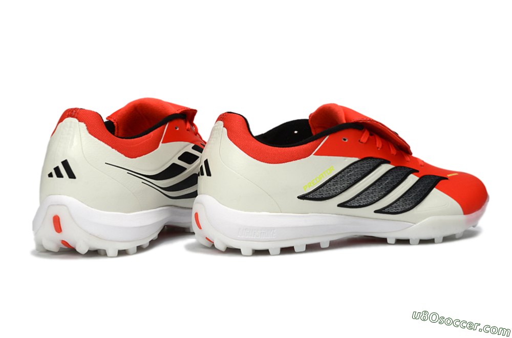 Adidas Predator Elite Fold-Over Tongue TF Artificial Turf Soccer Shoes - Red/Bright Red/Black 6