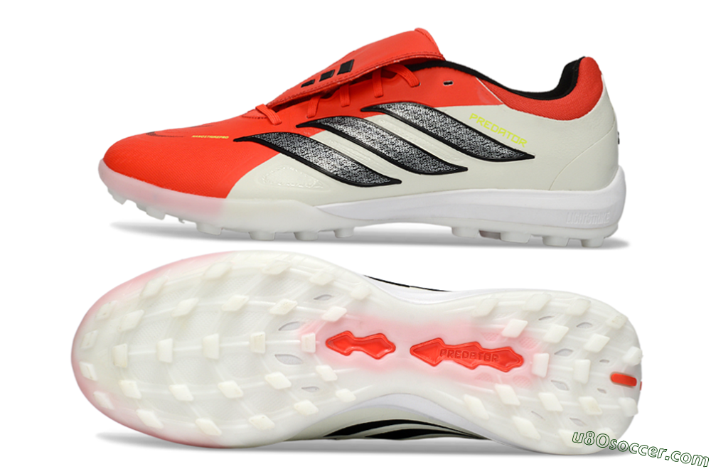 Adidas Predator Elite Fold-Over Tongue TF Artificial Turf Soccer Shoes - Red/Bright Red/Black 0