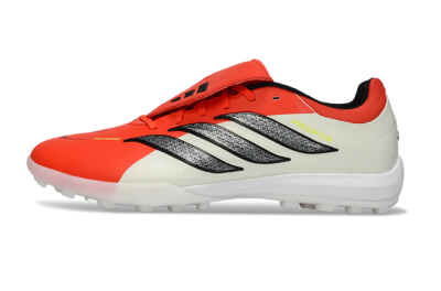Adidas Predator Elite Fold-Over Tongue TF Artificial Turf Soccer Shoes - Red/Bright Red/Black