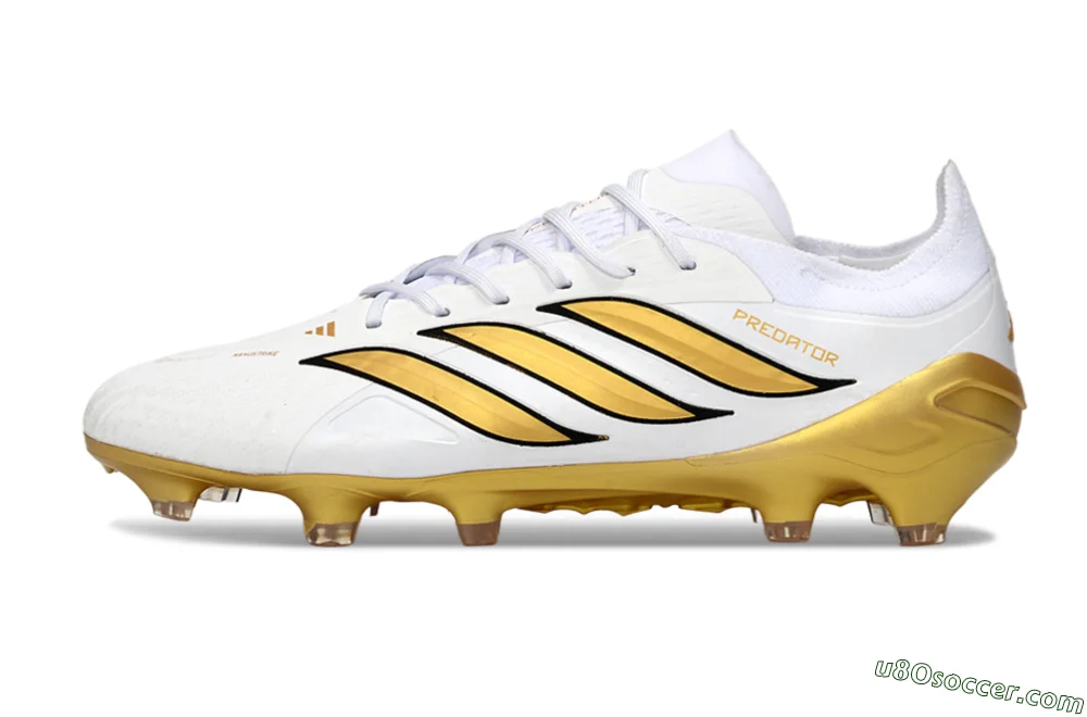 Adidas Predator 26 Elite FG Firm Ground Soccer Cleats - White