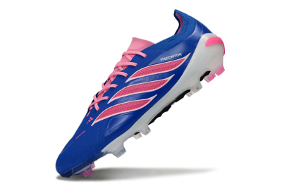 Adidas Predator 26 Elite FG Firm Ground Soccer Cleats - Blue/Electric Pink/White
