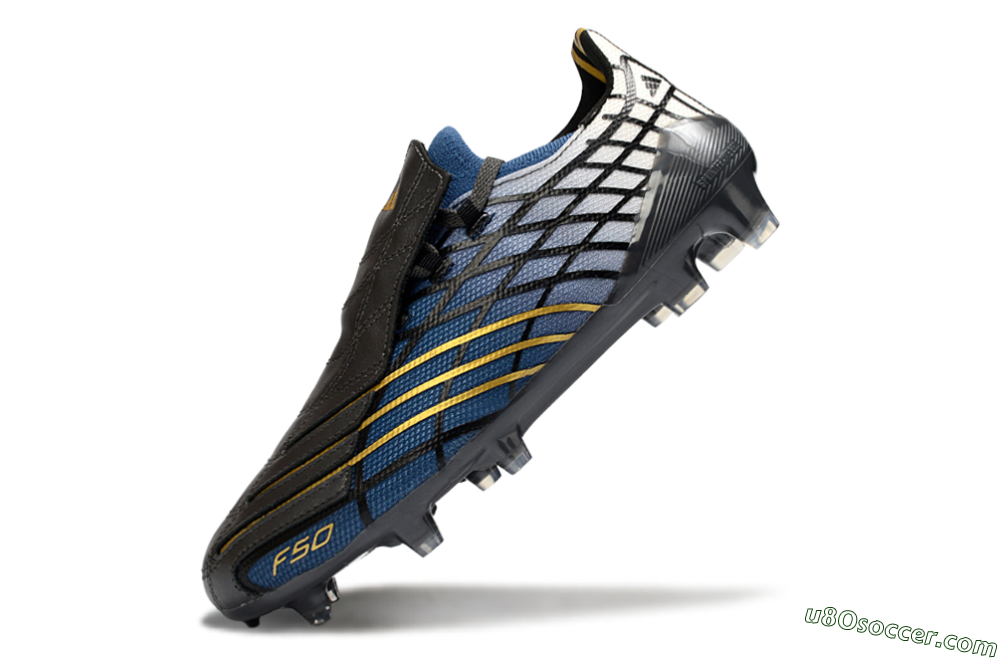 Adidas F50 Elite FG Firm Ground Soccer Cleats - Blue/Golden Yellow/Black 5