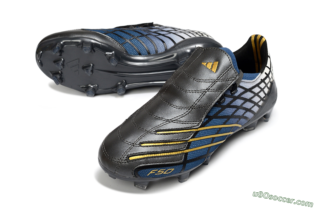 Adidas F50 Elite FG Firm Ground Soccer Cleats - Blue/Golden Yellow/Black 3
