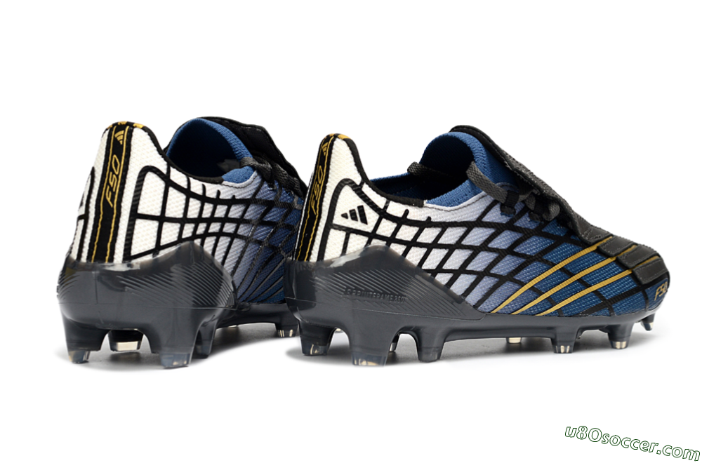 Adidas F50 Elite FG Firm Ground Soccer Cleats - Blue/Golden Yellow/Black 6