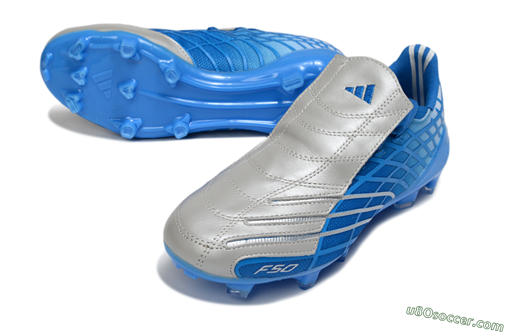 Adidas F50 Elite FG Firm Ground Soccer Cleats - Blue/Sky Blue/Steel Gray 3