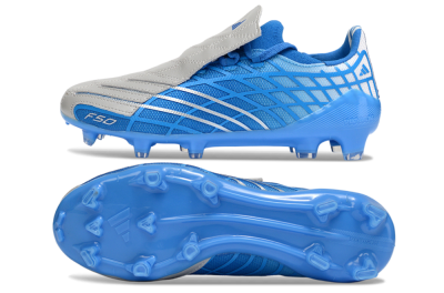 Adidas F50 Elite FG Firm Ground Soccer Cleats - Blue/Sky Blue/Steel Gray