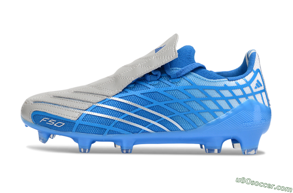 Adidas F50 Elite FG Firm Ground Soccer Cleats - Blue/Sky Blue/Steel Gray 2