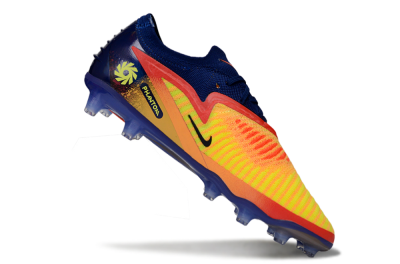 Nike Phantom 6 Low Elite AG Artificial Grass Soccer Cleats - Yellow/Navy Blue/Fiery Red