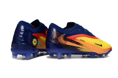 Nike Phantom 6 Low Elite AG Artificial Grass Soccer Cleats - Yellow/Navy Blue/Fiery Red
