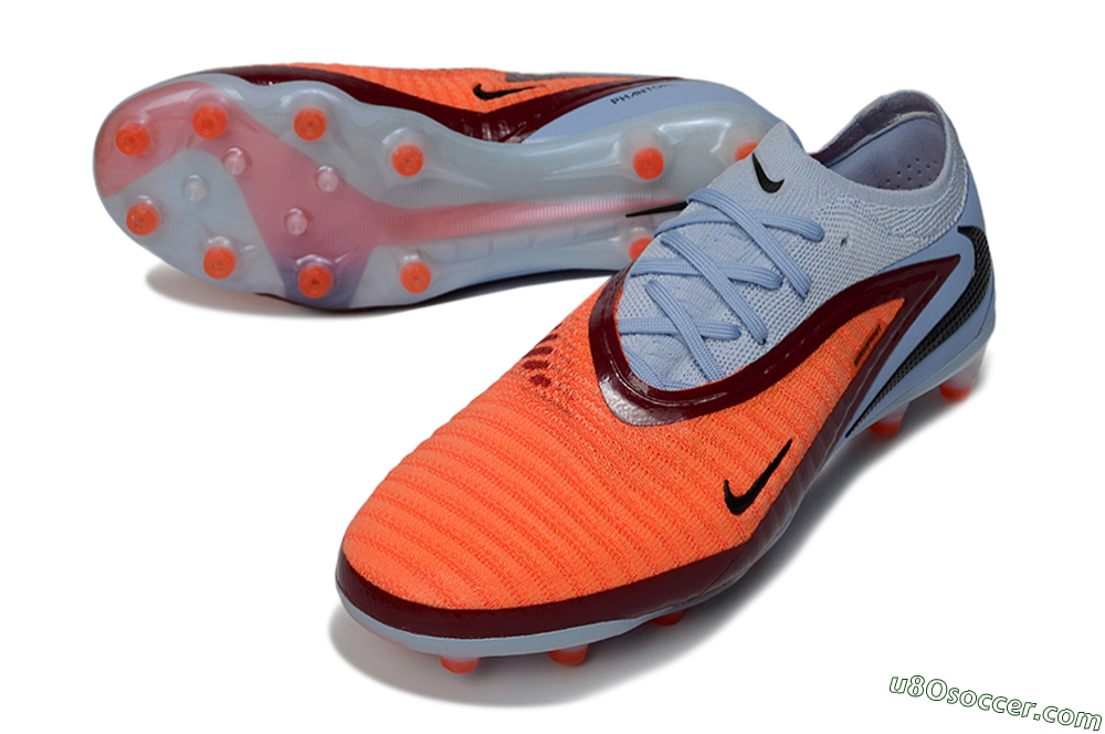 Nike Phantom 6 Elite AG Artificial Grass Soccer Cleats - Red/Jade/Black 3