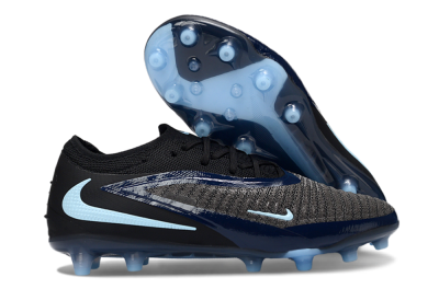 Nike Phantom 6 Low Elite AG Artificial Grass Soccer Cleats - Grey/Black/Jade