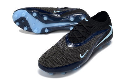 Nike Phantom 6 Low Elite AG Artificial Grass Soccer Cleats - Grey/Black/Jade