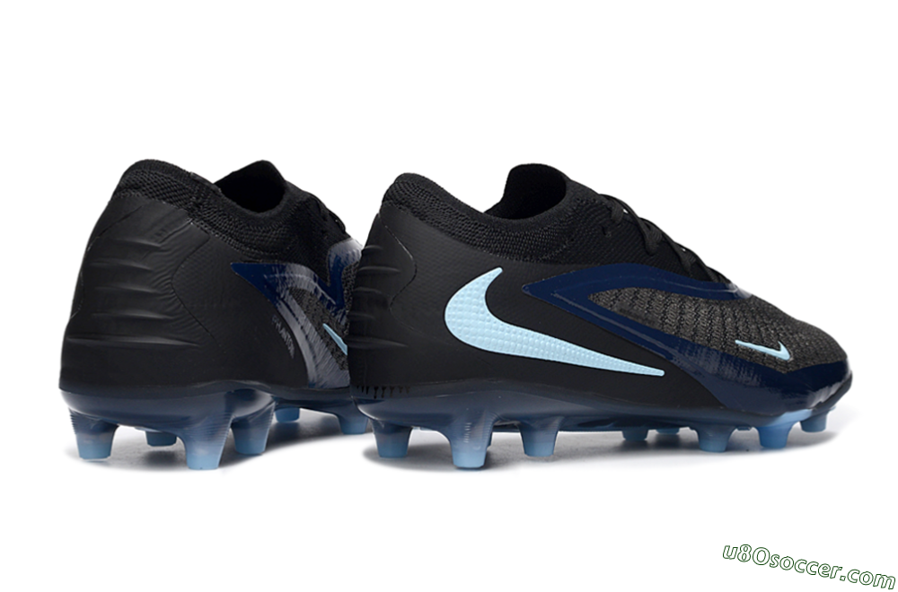 Nike Phantom 6 Low Elite AG Artificial Grass Soccer Cleats - Grey/Black/Jade 6