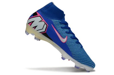 Nike Air Zoom Mercurial Superfly 10 Elite FG Firm Ground Soccer Cleats - Blue/Electric Blue/Neon Pink