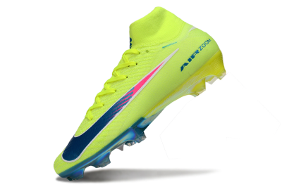 Nike Air Zoom Mercurial Superfly 10 Elite FG Firm Ground Soccer Cleats - Green/Luminous Green/Blue Shift