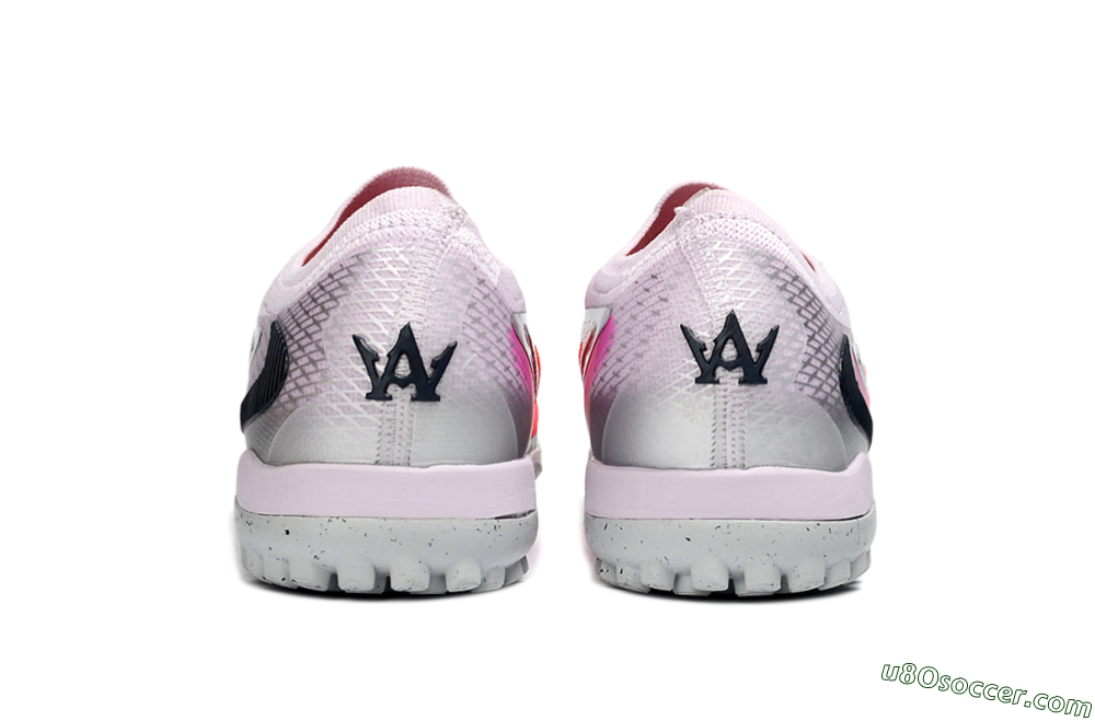 Nike Phantom 6 Low Elite TF Artificial Turf Soccer Shoes - Pink/Flamingo Pink/Steel Gray 5