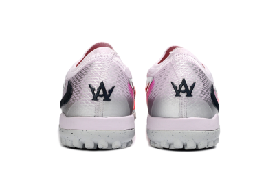 Nike Phantom 6 Low Elite TF Artificial Turf Soccer Shoes - Pink/Flamingo Pink/Steel Gray