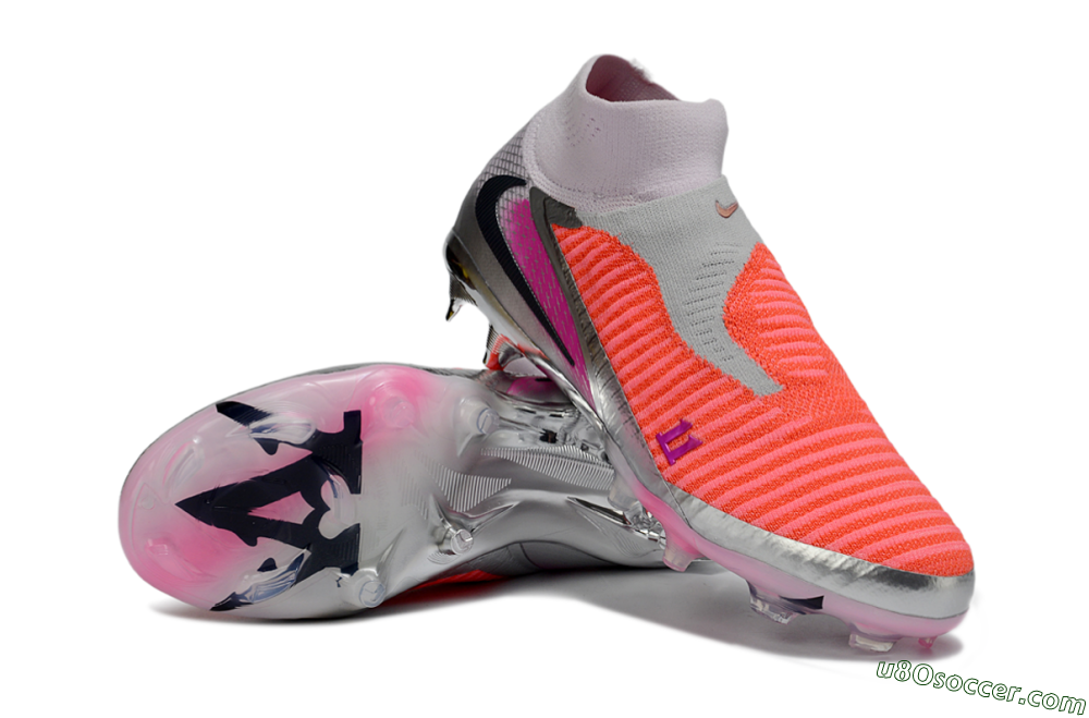 Nike Phantom 6 Elite FG Firm Ground Soccer Cleats - Orange/Hot Orange/Silver 3