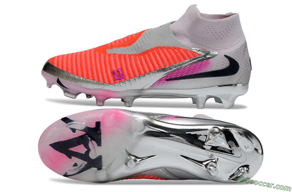 Nike Phantom 6 Elite FG Firm Ground Soccer Cleats - Orange/Hot Orange/Silver 0