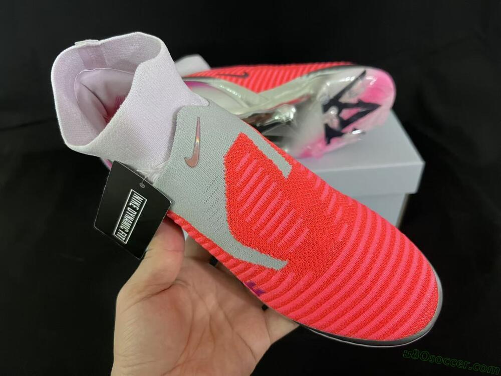 Nike Phantom 6 Elite FG Firm Ground Soccer Cleats - Orange/Hot Orange/Silver