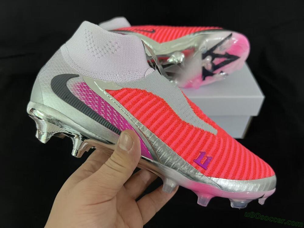 Nike Phantom 6 Elite FG Firm Ground Soccer Cleats - Orange/Hot Orange/Silver