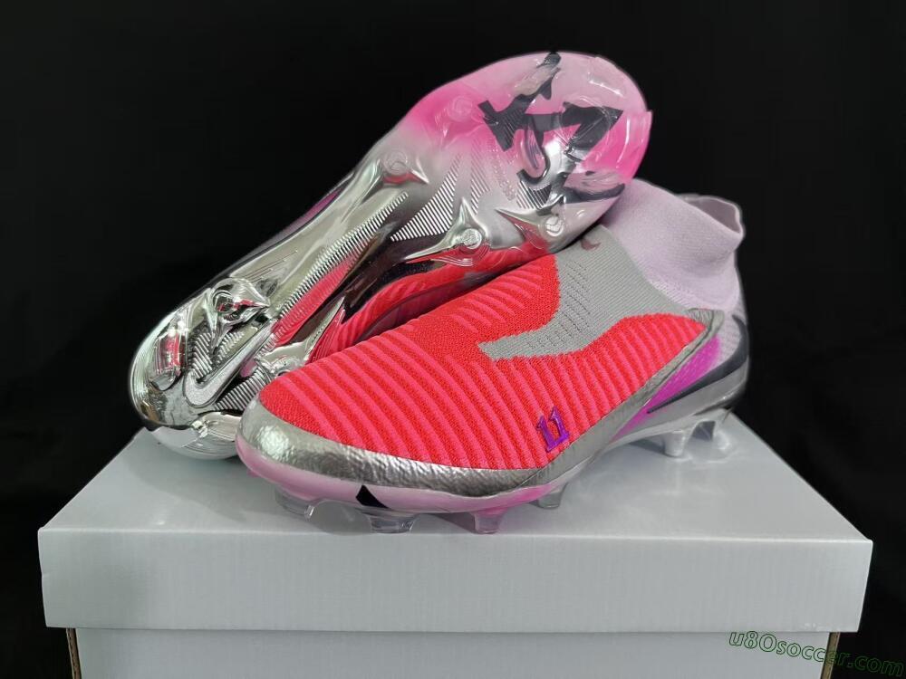 Nike Phantom 6 Elite FG Firm Ground Soccer Cleats - Orange/Hot Orange/Silver