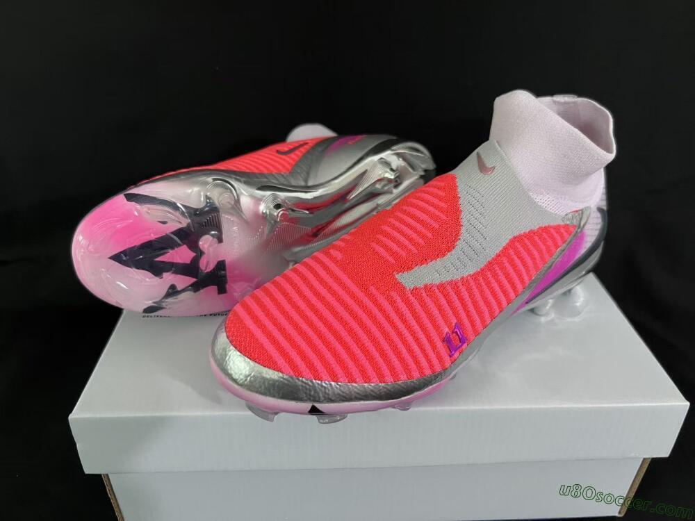 Nike Phantom 6 Elite FG Firm Ground Soccer Cleats - Orange/Hot Orange/Silver